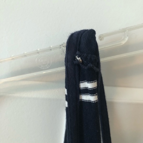 Large J. Crew navy and white striped dress - Picture 5 of 9